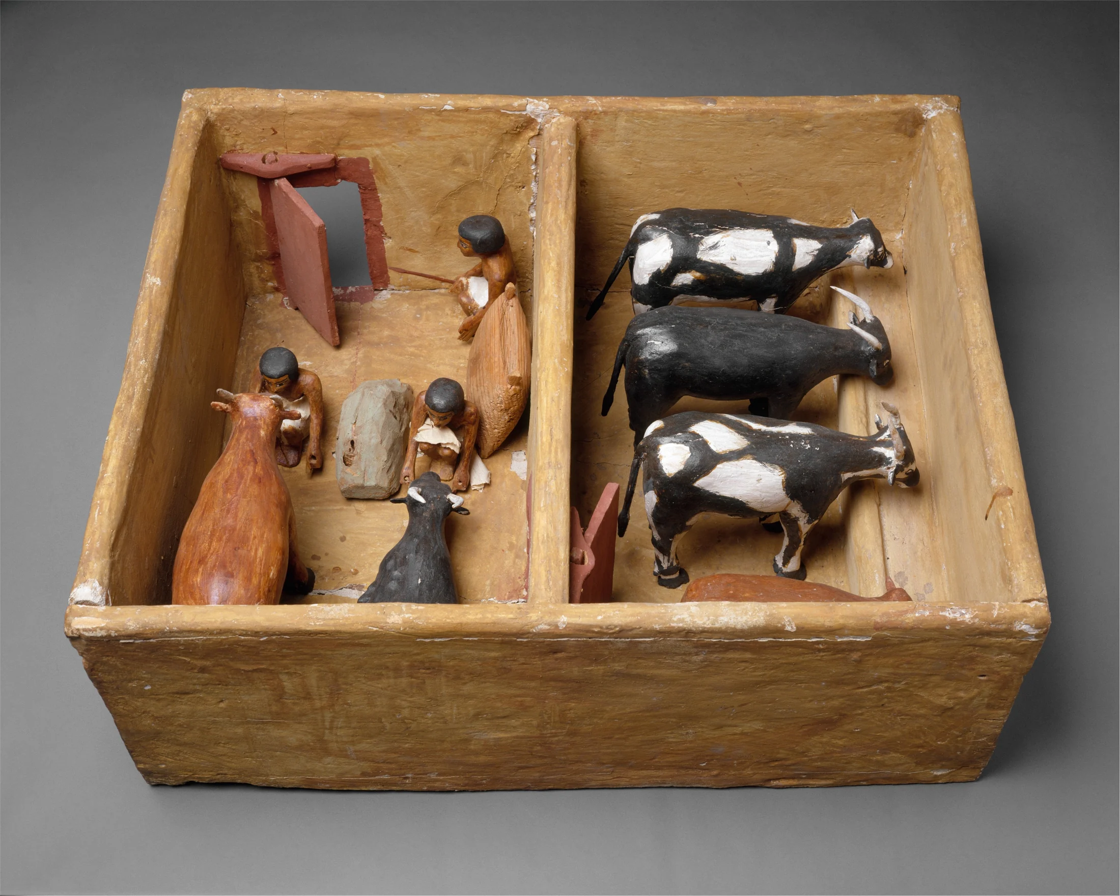 Model cattle stable from the tomb of Meketre, The Met accession 20.3.9