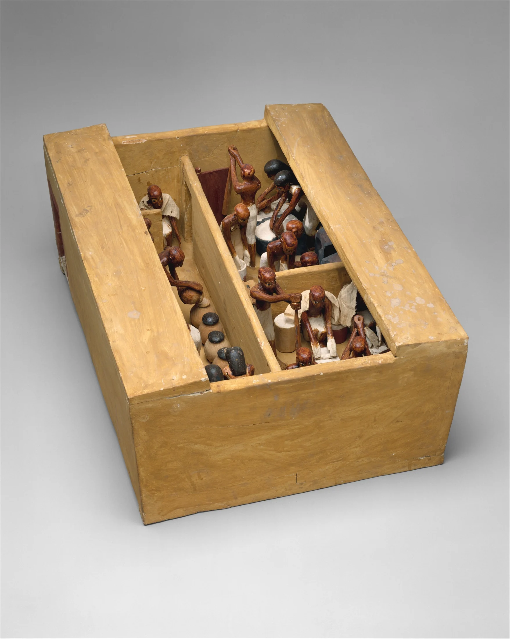 Authentic bakery and brewery model from Meketre's tomb, The Met 20.3.12